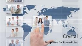  Presentation with interface - Amazing slide set having stripes on black background abstract backdrop and a black colored foreground