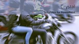  Presentation with association - Presentation theme featuring international-meeting-of-motor-association background and a seafoam green colored foreground