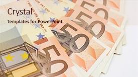  Presentation with euro zone - Presentation theme having international monetary fund - euro background background and a  colored foreground