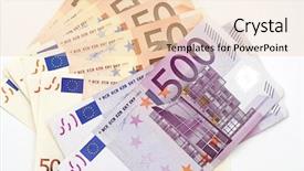  Presentation with euro zone - Audience pleasing PPT theme consisting of international monetary fund - euro background backdrop and a  colored foreground