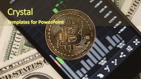  Presentation with crypto - Audience pleasing PPT layouts consisting of international monetary system - picture of crypto money smartphone backdrop and a tawny brown colored foreground