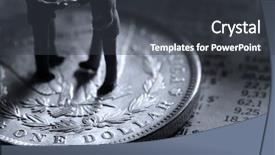  Presentation with international business - PPT theme with international relations - business handshake on a silver background and a dark gray colored foreground