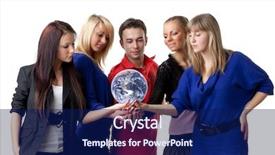  Presentation with international relations - Audience pleasing presentation theme consisting of international relations - group of young people holding backdrop and a navy blue colored foreground