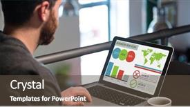  Presentation with coffee cup - Colorful presentation theme enhanced with international retailing - digitally generated image of business backdrop and a tawny brown colored foreground