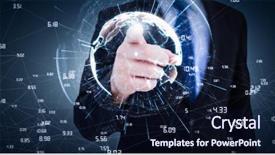  Presentation with finger - Audience pleasing slides consisting of finger at camera against purple backdrop and a navy blue colored foreground