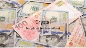  Presentation with gas exchange - Slide deck featuring international trade policy - exchange rate between hkd background and a lemonade colored foreground