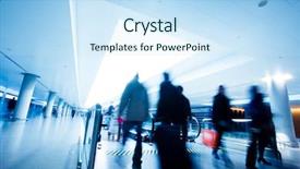  Presentation with keep calm airport - Audience pleasing slides consisting of international travel - passenger in the shanghai pudong backdrop and a sky blue colored foreground