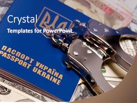 International Ukrainian Passport With Handcuffs PPT template 23 ...