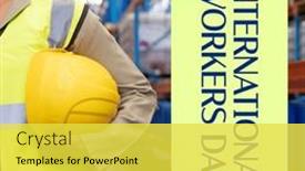  Presentation with struggle - Slides with international-workers-day-may-1st background and a yellow colored foreground