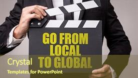  Presentation with global - Theme having internationalization - go from local to global background and a tawny brown colored foreground