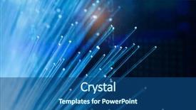  Presentation with fiber optic - Cool new PPT layouts with internet - fiber optic cables backdrop and a ocean colored foreground