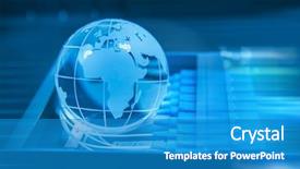  Presentation with fiber optic - Presentation featuring internet - world map technology style background and a teal colored foreground