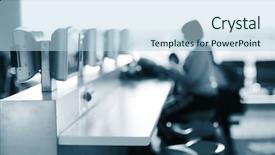  Presentation with internet cafe - Presentation having internet cafe in airport shallow background and a light blue colored foreground