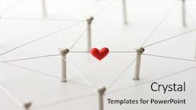  Presentation with silver abstract - Beautiful slides featuring internet communication abstract online love backdrop and a light gray colored foreground