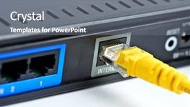  Presentation with internet brower - Beautiful presentation featuring internet connection socket and plug backdrop and a  colored foreground