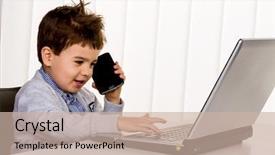  Presentation with behavior - Colorful presentation theme enhanced with internet e-commerce consumer behavior backdrop and a soft green colored foreground