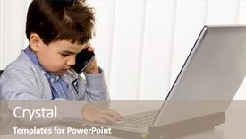  Presentation with internet - Amazing slides having internet e-commerce consumer behavior backdrop and a coral colored foreground