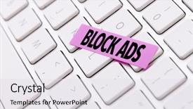  Presentation with internet - Slides enhanced with internet harmful - block ads background and a light gray colored foreground