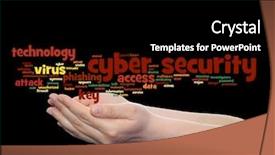  Presentation with password cyber attack - Beautiful presentation featuring internet harmful - concept conceptual cyber security access backdrop and a black colored foreground