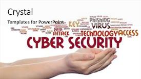  Presentation with password cyber attack - Presentation consisting of internet harmful - concept conceptual cyber security access background and a white colored foreground