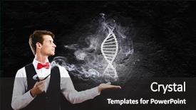 Presentation with image encryption based on dna - Slide deck enhanced with internet harmful - young handsome businessman smoking pipe background and a dark gray colored foreground