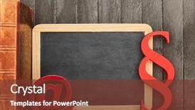  Presentation with law - Slides having internet law concept with blackboard background and a tawny brown colored foreground