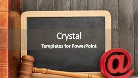  Presentation with email - Slide set featuring internet law concept with email background and a dark gray colored foreground