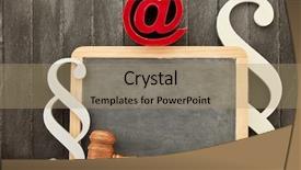  Presentation with internet of things iot concept - Cool new presentation theme with internet law concept with email backdrop and a coral colored foreground