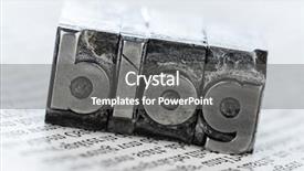  Presentation with blog - Colorful slides enhanced with internet marketing - word blog written with lead backdrop and a gray colored foreground