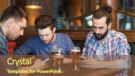  Presentation with friendship - Amazing presentation design having internet mobile - people men leisure friendship backdrop and a tawny brown colored foreground