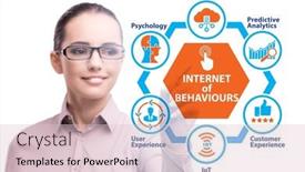  Presentation with internet - Presentation theme enhanced with internet-of-behaviours-iob-concept background and a lemonade colored foreground