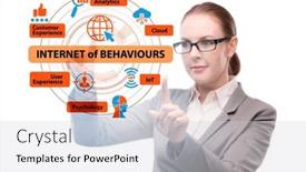  Presentation with internet - Slide deck featuring internet-of-behaviours-iob-concept background and a light gray colored foreground