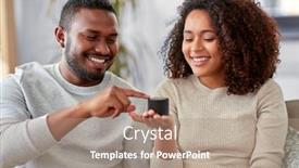  Presentation with smart home - Slide set having internet of things and technology background and a coral colored foreground