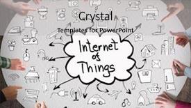  Presentation with internet - Amazing PPT layouts having internet of things business concept backdrop and a light gray colored foreground