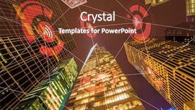  Presentation with internet - Audience pleasing presentation consisting of internet of things concept backdrop and a tawny brown colored foreground