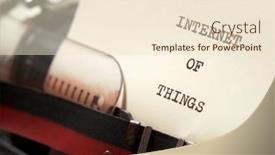  Presentation with internet - Slides featuring internet-of-things-phrase-written background and a cream colored foreground