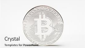 Presentation with silver fern black white flag - Colorful theme enhanced with internet protocol - silver bitcoin isolated backdrop and a white colored foreground