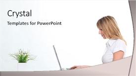  Presentation with internet safety - Slides enhanced with internet safety - technology and environmental protection background and a white colored foreground