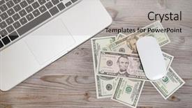  Presentation with top view of candles - Amazing slide set having internet scam - top view laptop and bank backdrop and a light gray colored foreground