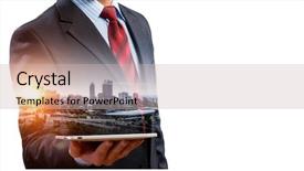  Presentation with lifestyle - Audience pleasing theme consisting of internet search leadership - modern business lifestyle backdrop and a  colored foreground