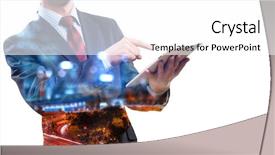  Presentation with lifestyle - Slide set enhanced with internet search leadership - modern business lifestyle background and a white colored foreground