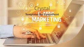  Presentation with data protection - PPT layouts with internet-security-and-data-protection background and a yellow colored foreground