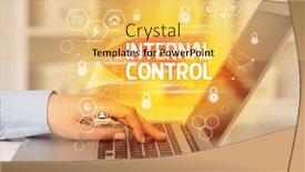  Presentation with internet security - Presentation enhanced with internet-security-and-data-protection background and a yellow colored foreground