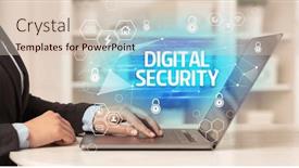  Presentation with internet security - PPT theme with internet-security-and-data-protection background and a lemonade colored foreground