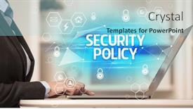  Presentation with data protection - Presentation theme with internet-security-and-data-protection background and a arctic colored foreground