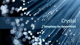  Presentation with fiber optic - PPT theme with internet speed - blue fiber optic background and a  colored foreground