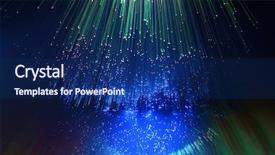  Presentation with network cable - Colorful PPT theme enhanced with internet speed - fiber optical network cable backdrop and a  colored foreground