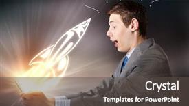  Presentation with social emotional learning - PPT layouts consisting of internet speed - young emotional businessman looking shocked background and a dark gray colored foreground