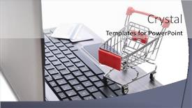  Presentation with online payment - PPT layouts with internet-technology-ecommerce-and-online background and a white colored foreground