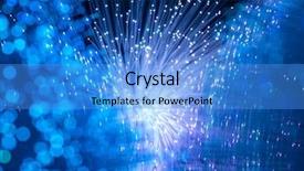  Presentation with fiber optic - Colorful presentation enhanced with internet technology fiber optic background backdrop and a teal colored foreground